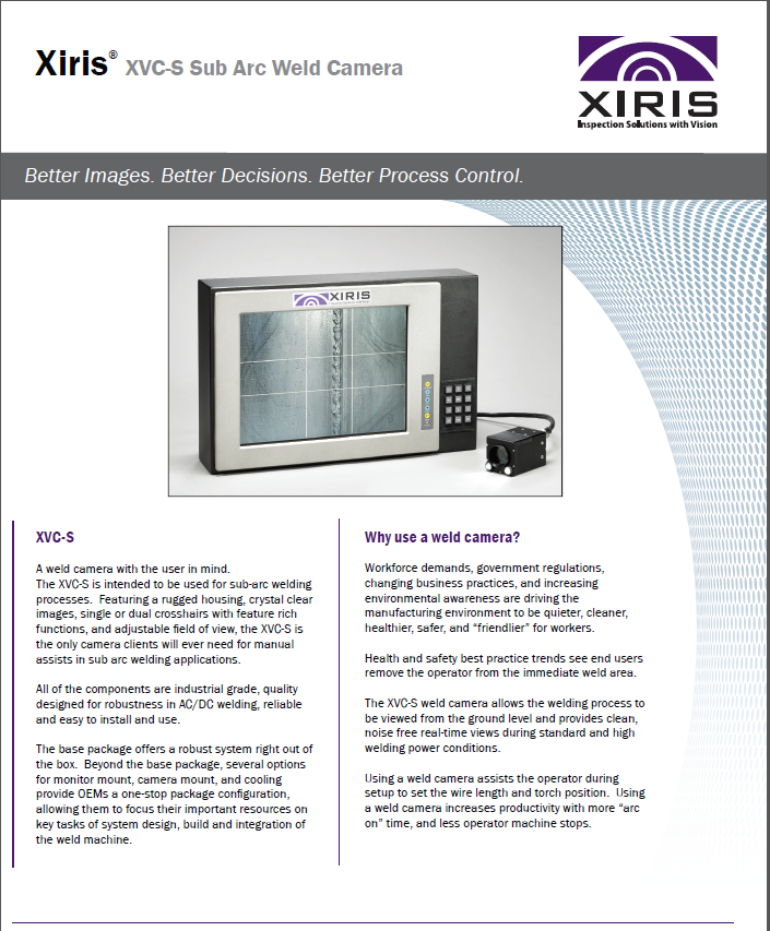 Xvc S Xiris Automation Inc